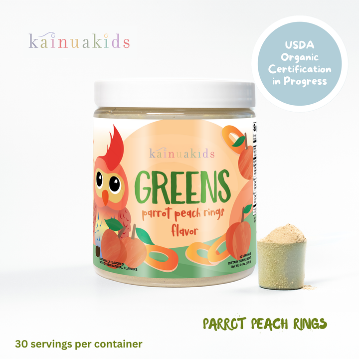 parrot peach ring greens