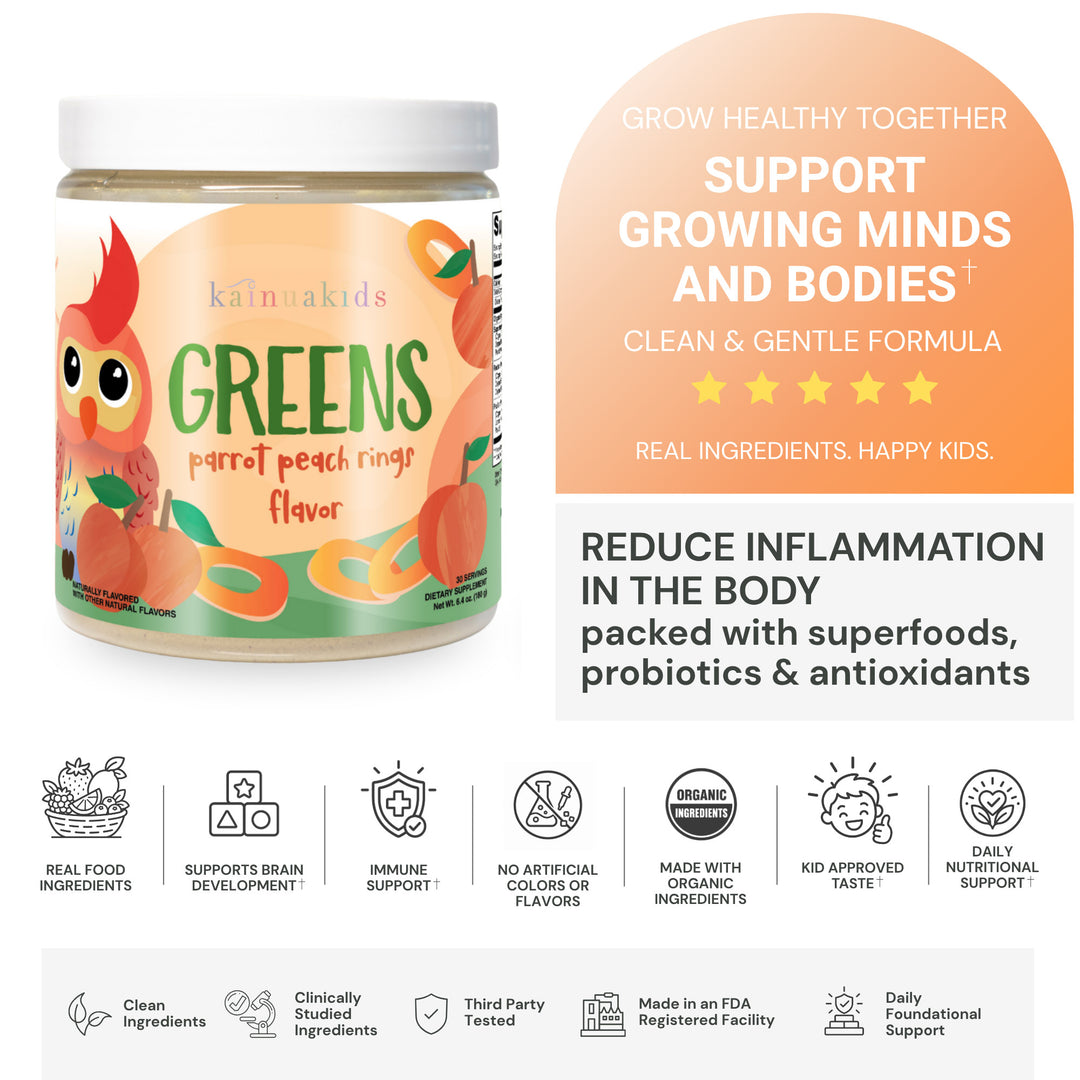 parrot peach ring greens