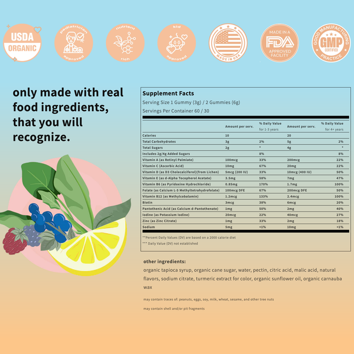 organic multivitamins