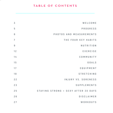 Strong and Sexy Fit Original Plan (downloadable book)